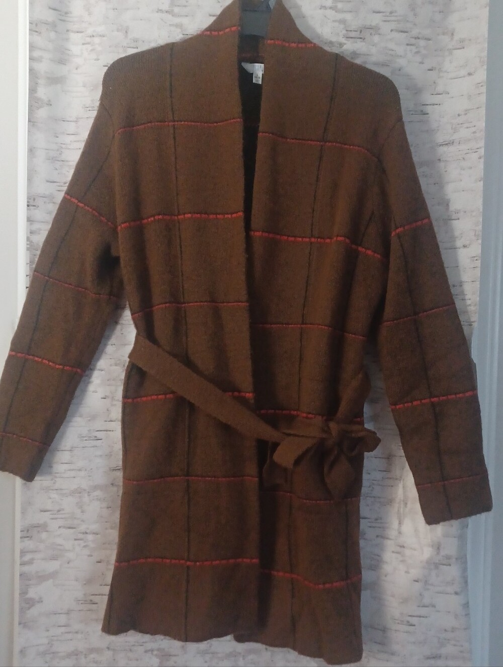 Time And Tru Long Fall Sweater Cardigan Sz L